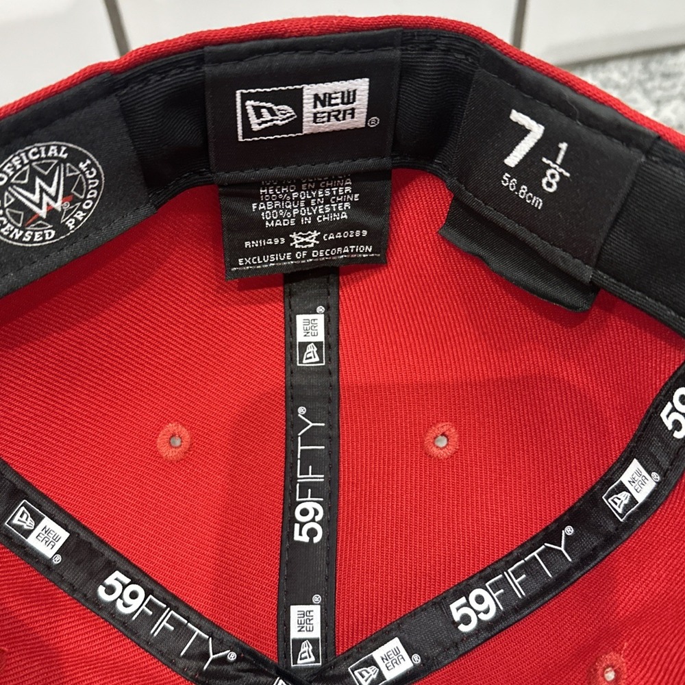 New Era WWE NXT "Finn Balor" The Demon‎ 59FIFTY Trucker Snapback Hat 7-1/8 RARE - Picture 5 of 11